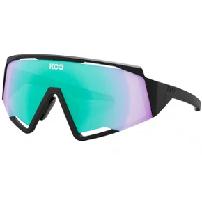 Óculos de Ciclismo Koo Spectro Matte Black Mirror Green