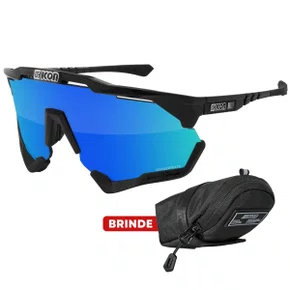 Óculos de Ciclismo Scicon Aeroshade XL Preto Lente Multimirror Azul (2 Lentes) Óculos de Ciclismo Scicon Aeroshade XL Preto Lente Multimirror Azul (2 Lentes)