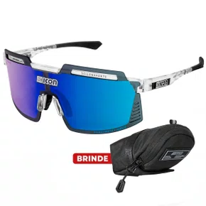 Óculos de Ciclismo Scicon Aerowatt Foza Multimirror Blue 2 Lentes