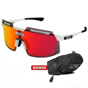 Óculos de Ciclismo Scicon Aerowatt Foza Multimirror Red 2 Lentes