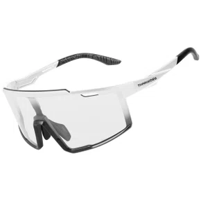 Oculos de Ciclismo Thinkrider Fotocromático Clip de Grau Branco