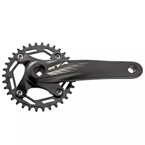Pedivela de Bicicleta GTA Single Alumínio 34 170mm Preto Pedivela de Bicicleta GTA Single Alumínio 34 170mm Preto