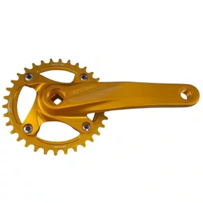 Pedivela de Bicicleta GTA Single 34 170mm Dourado Pedivela de Bicicleta GTA Single 34 170mm Dourado