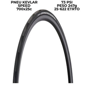 Continental GRAND PRIX 5000 25-622700×25 Pneu de Bicicleta Continental Grand Prix 5000S 700x25c Tubeless