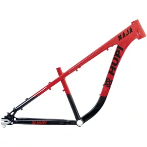 Quadro de Bicicleta do Grau Hupi Naja V9 Vermelho e Preto
