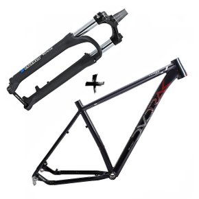 Quadro de Bicicleta Dvorak Three Boost + Suspensão SR Suntour XCM 34 RL 29 100mm Boost Quadro de Bicicleta Dvorak Three Boost + Suspensão SR Suntour XCM 34 RL 29 100mm Boost