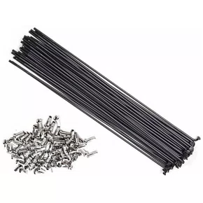 Raio de Bicicleta Paco GTA  287x2.0 Aço Preto Groza Raio de Bicicleta Paco GTA  287x2.0 Aço Preto Groza