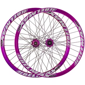 Roda de Bicicleta GTA Rebelmax Freeride Disc 26 Cubo Barulhento Roxa