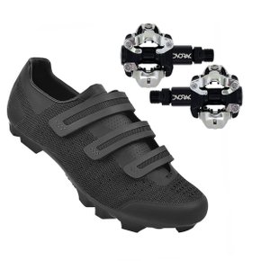 Kit Sapatilha de Ciclismo FLR F-55 + Pedal Dvorak Padrão Shimano Kit Sapatilha de Ciclismo FLR F-55 + Pedal Dvorak Padrão Shimano