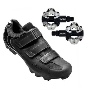 Kit Sapatilha de Ciclismo FLR F-55 MTB + Pedal Dvorak Padrão Shimano M520 Kit Sapatilha de Ciclismo FLR F-55 MTB + Pedal Dvorak Padrão Shimano M520