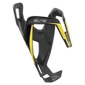 Suporte Garrafa de Ciclismo Elite Vico Carbon Preto e Amarelo