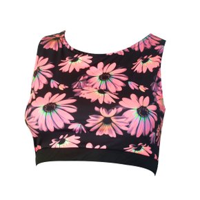 Top de Ciclismo Akta Floral Monocromática Top de Ciclismo Akta Floral Monocromática