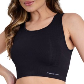 Top Feminino Marcio May Romilla sem Bojo Preto Top Feminino Marcio May Romilla sem Bojo Preto