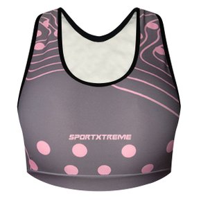 Top de Ciclismo SportXtreme Active Los Angeles Cinza e Rosa Top de Ciclismo SportXtreme Active Los Angeles Cinza e Rosa