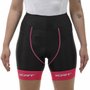 Bermuda de Ciclismo ERT Gel Feminina Preta/Rosa