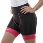 Bermuda de Ciclismo ERT Gel Feminina Preta/Rosa