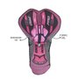 Bermuda de Ciclismo ERT Gel Feminina Preta/Rosa