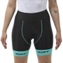 Bermuda de Ciclismo ERT Tiffany Feminina Preta/Azul