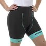 Bermuda de Ciclismo ERT Tiffany Feminina Preta/Azul
