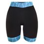 Bermuda de Ciclismo SportXtreme Sport Leaf Feminina Preta e Azul