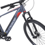 Bicicleta Elétrica Oggi Big Wheel 8.0 Cinza e Vermelha