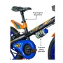 Bicicleta Infantil Nathor Hot Wheels Aro 16 Preto