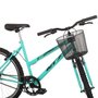Bicicleta NTZ MTB Aro Duplo com Cesta Turquesa
