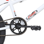 Bicicleta Pro-X BMX Série 5 Aro 20 Branca e Vermelha