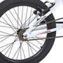 Bicicleta Pro-X BMX Série 5 Aro 20 Branca e Vermelha