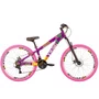Bicicleta do Grau Vikingx Tuff X-25 Disc Shimano Roxo e Amarelo