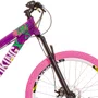Bicicleta do Grau Vikingx Tuff X-25 Disc Shimano Roxo e Amarelo