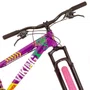 Bicicleta do Grau Vikingx Tuff X-25 Disc Shimano Roxo e Amarelo