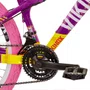 Bicicleta do Grau Vikingx Tuff X-25 Disc Shimano Roxo e Amarelo