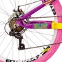 Bicicleta do Grau Vikingx Tuff X-25 Disc Shimano Roxo e Amarelo