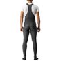 Calça Bretelle de Ciclismo Castelli Entrata Inverno Preto