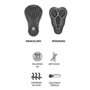 Bretelle de Ciclismo Curtlo 3D Compress Preto