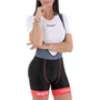 Bretelle de Ciclismo ERT Gel Feminino Preto e Rosa