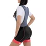 Bretelle de Ciclismo ERT Gel Feminino Preto e Rosa