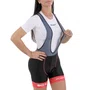 Bretelle de Ciclismo ERT Gel Feminino Preto e Rosa