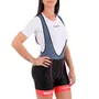 Bretelle de Ciclismo ERT Gel Feminino Preto e Rosa