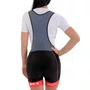 Bretelle de Ciclismo ERT Gel Feminino Preto e Rosa