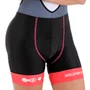 Bretelle de Ciclismo ERT Gel Feminino Preto e Rosa