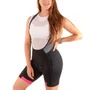 Bretelle de Ciclismo ERT Lady Gel Feminino Preto e Rosa