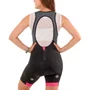 Bretelle de Ciclismo ERT Lady Gel Feminino Preto e Rosa