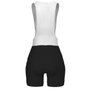 Bretelle de Ciclismo ERT Racing Gel Feminino Preto e Branco