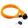 Cadeado para Bicicleta Rontek 11x650mm Espiral com Chave Laranja Cadeado para Bicicleta Rontek 11x650mm Espiral com Chave Laranja