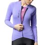Camisa de Ciclismo ALÉ Color Block Manga Longa Feminina Roxa