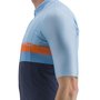 Camisa de Ciclismo Castelli A Blocco Azul