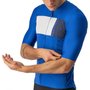 Camisa de Ciclismo Castelli Prologo 7 Jersey Azul e Branca