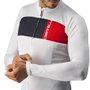 Camisa de Ciclismo Castelli Prologo 7 Manga Longa Branca